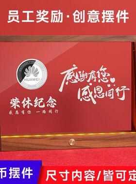 高校毕业季纪念品卧室氛围夜灯触摸无极调光实木相框摆件充电款