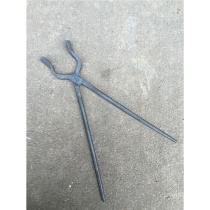 Iron pliers round mouth iron pliers clamp coal polo pliers carbon fire pliers carbon clamp with iron pliers total length about 40cm