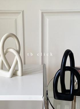 Click神奇的结中古雕塑家居装饰ins同款小众设计样板间搁板摆件