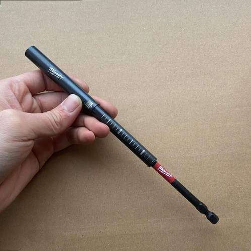 米沃奇三合一安装套筒强磁可伸缩扶钉接杆电钻套装按压不打歪工具 - 图2