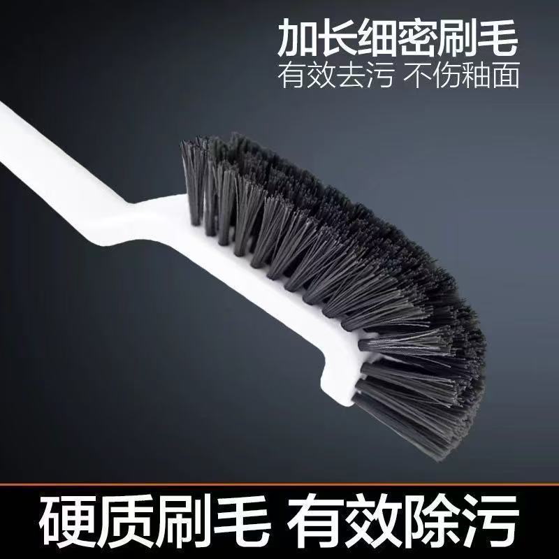 Hard-bristle multi-functional crevice brush bathroom tile floor crevice brush no dead angle toilet bathroom cleaning brush