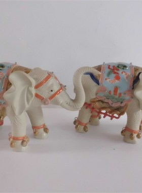 陶瓷工艺品创意摆件 石湾w公仔 家居饰品 电视酒柜摆设 大象