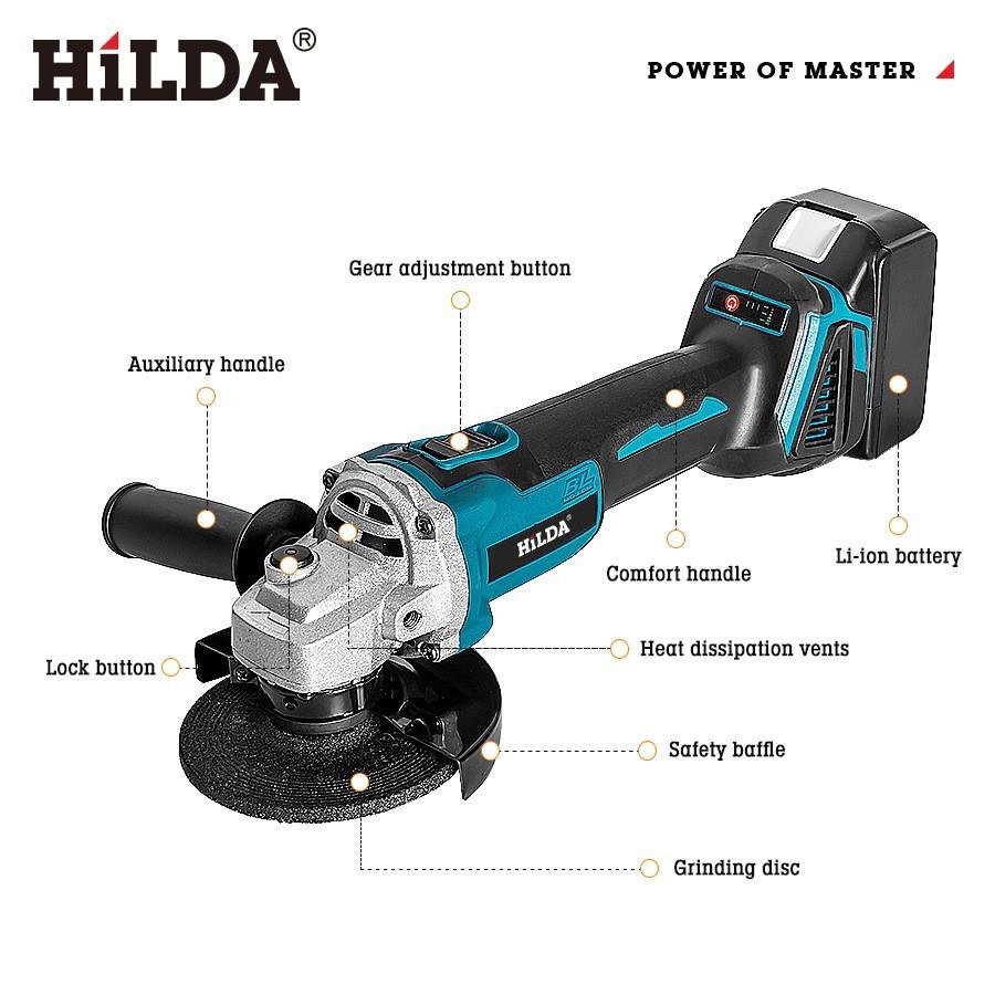 21V锂电无刷角磨机充电磨光机手持砂轮打磨机无线电动切割机抛光 - 图1