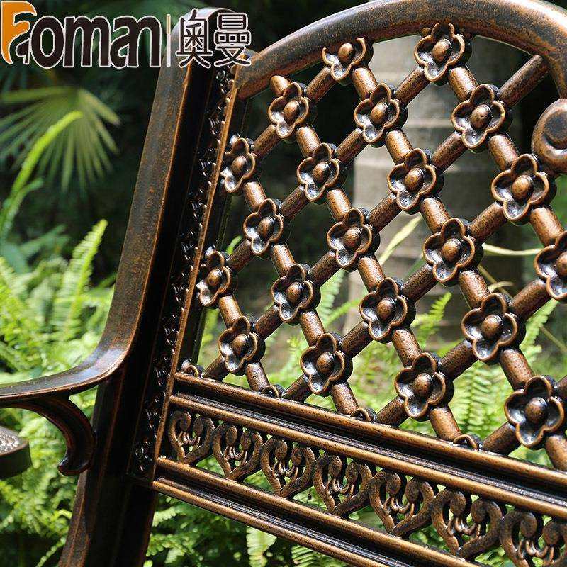 户外公园椅铸铝铁艺公共阳台休闲椅长条椅长形三人花园座椅长凳子,淘宝优惠券,粉丝福利购,淘宝优惠卷