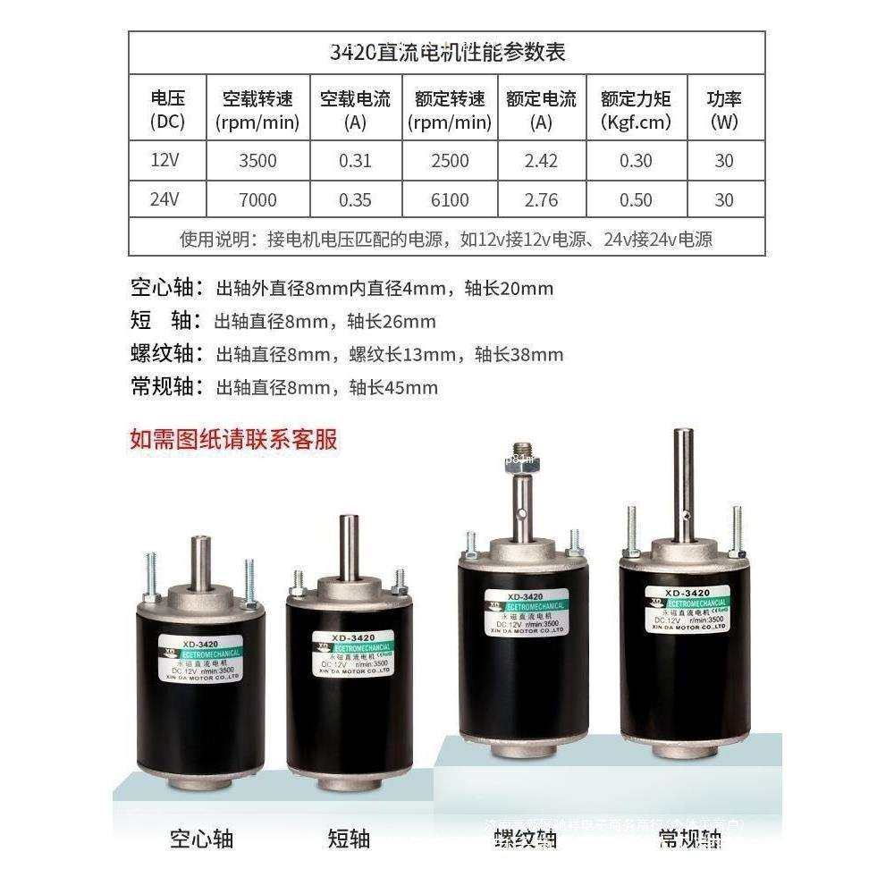 无刷电机小马达12v永磁直流24伏微型高速调速电动机30w正反转电机,淘宝优惠券,粉丝福利购,淘宝优惠卷
