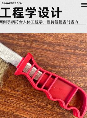 钢丝刷带柄刀刷不锈钢丝刀刷镀铜丝刷油污垢除锈清洁刷烧烤铁刷子