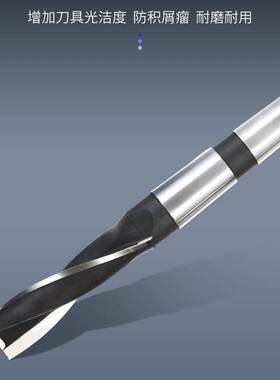 莫氏锥柄键槽铣刀 HSS超硬高速钢二齿铣刀白钢二刃铣刀14-100mm