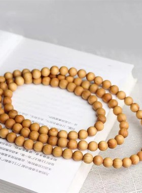 现货速发太行崖柏佛珠手串108颗手链老料高油木质文玩念珠男士毛