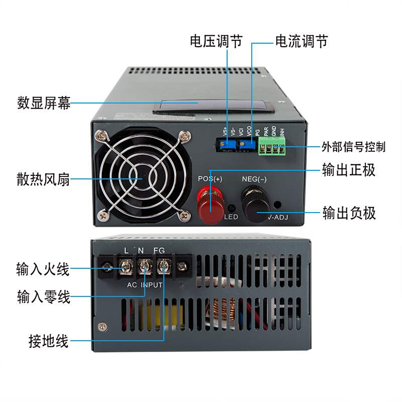 。1000W大功率开关电源S-1000-24V40a12V80a36V48V20a可调800W - 图3