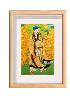 吕祖画像摆件八仙吕洞宾神仙画孚佑帝君道家纯阳祖师神像供奉摆台