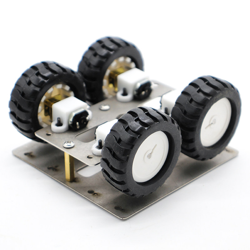 不锈钢N20智能小车套装diy机器人巡线金属小车模型创客编程减速 - 图2