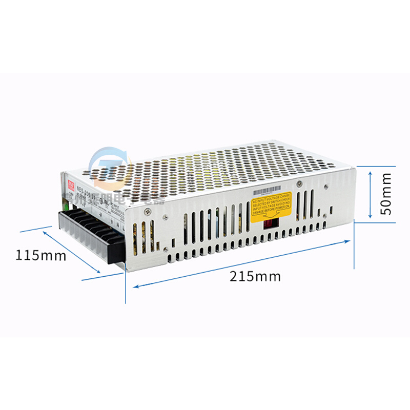 。台湾明纬开关电源直流变压器NES-200-24 200W 220V转DC24V 12 V - 图2