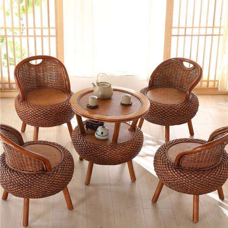 家用阳台藤椅单人靠背椅编织三件套懒人藤椅现代简约藤编小椅子,淘宝优惠券,粉丝福利购,淘宝优惠卷