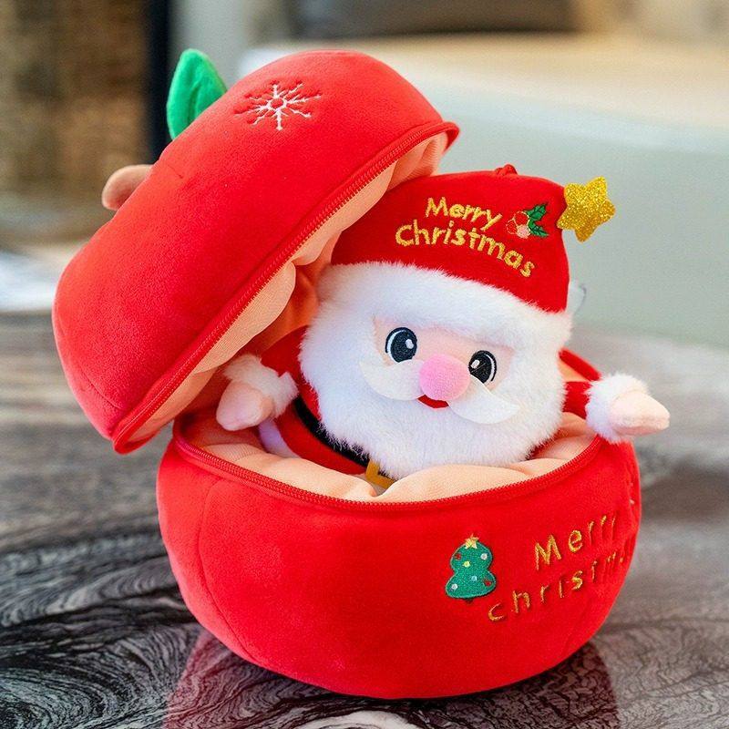 平安果圣诞老人公仔圣诞树玩偶毛绒玩具娃娃抱枕儿童圣诞节礼物女,淘宝优惠券,粉丝福利购,淘宝优惠卷