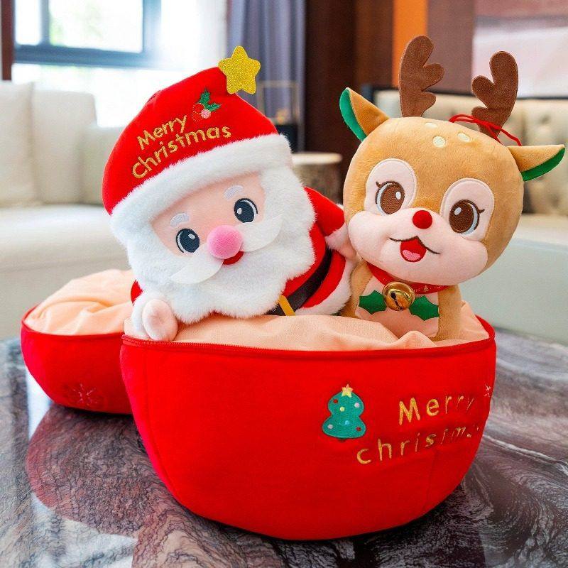 平安果圣诞老人公仔圣诞树玩偶毛绒玩具娃娃抱枕儿童圣诞节礼物女,淘宝优惠券,粉丝福利购,淘宝优惠卷