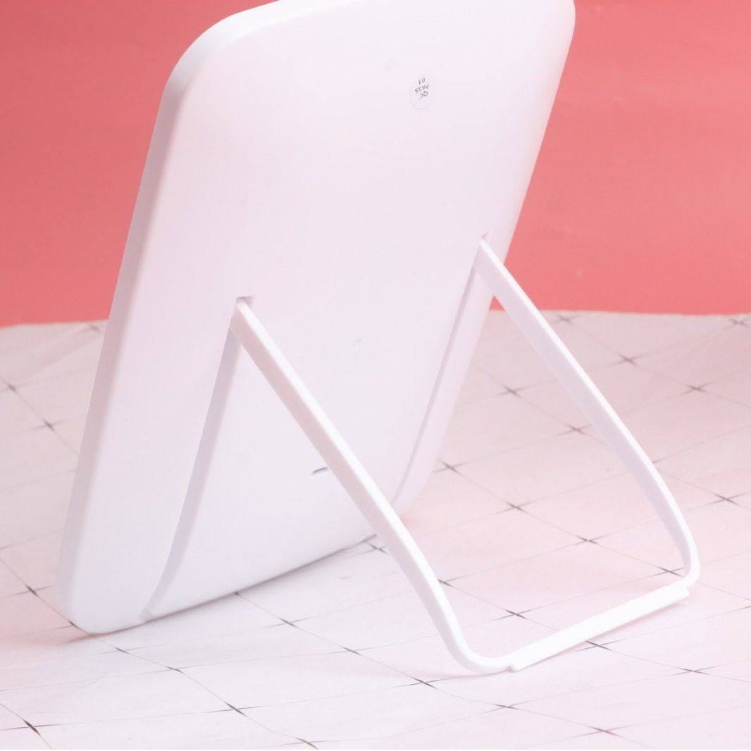 跨境新款亚马逊led支架化妆镜桌面台式触摸补妆镜带灯智能调节补,淘宝优惠券,粉丝福利购,淘宝优惠卷