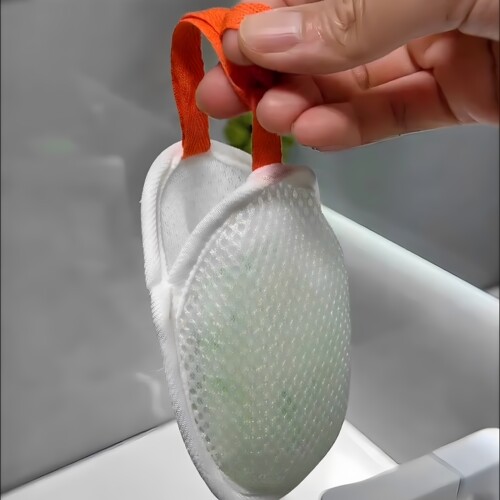 三明治肥皂袋起泡网双面香皂打泡网洗澡搓泡洗面奶洁面发泡网袋 - 图1