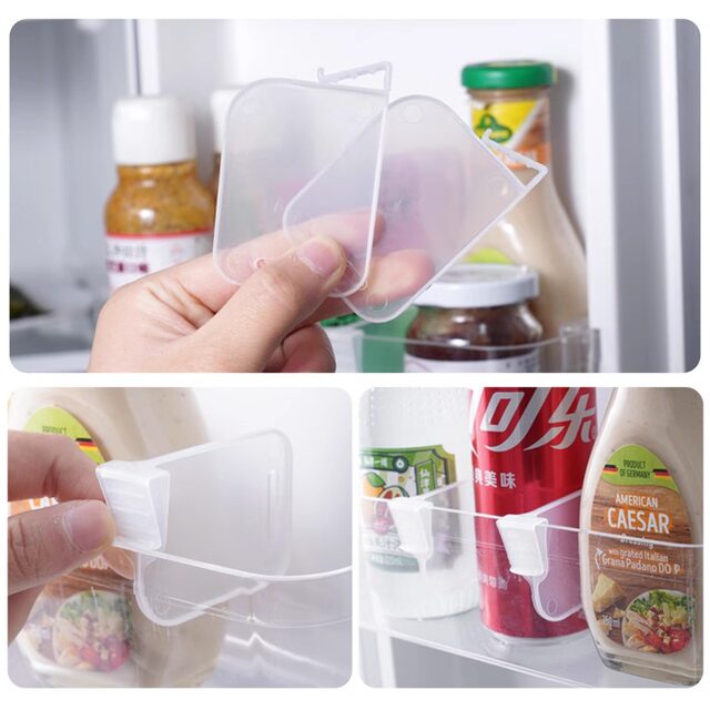 Refrigerator partition clamp side door adjustable