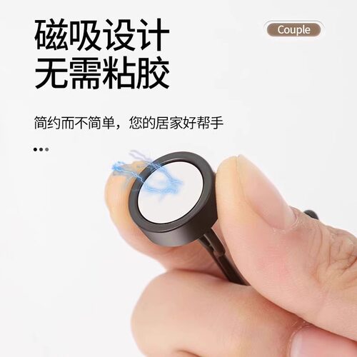 磁吸挂钩强力承重免打孔墙壁浴室厨房门后无痕墙面吸铁磁力粘钩 - 图1