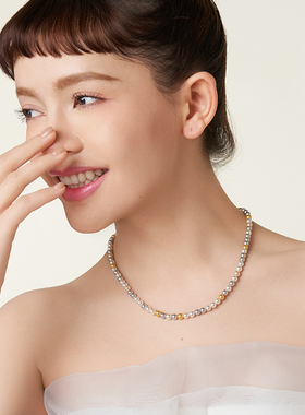 桑蕾欢喜奶球仿珍珠项链时尚小众女2025秋冬新款