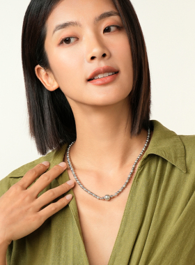 桑蕾原色宇宙系列单珠珍珠项链女时尚设计2025秋冬