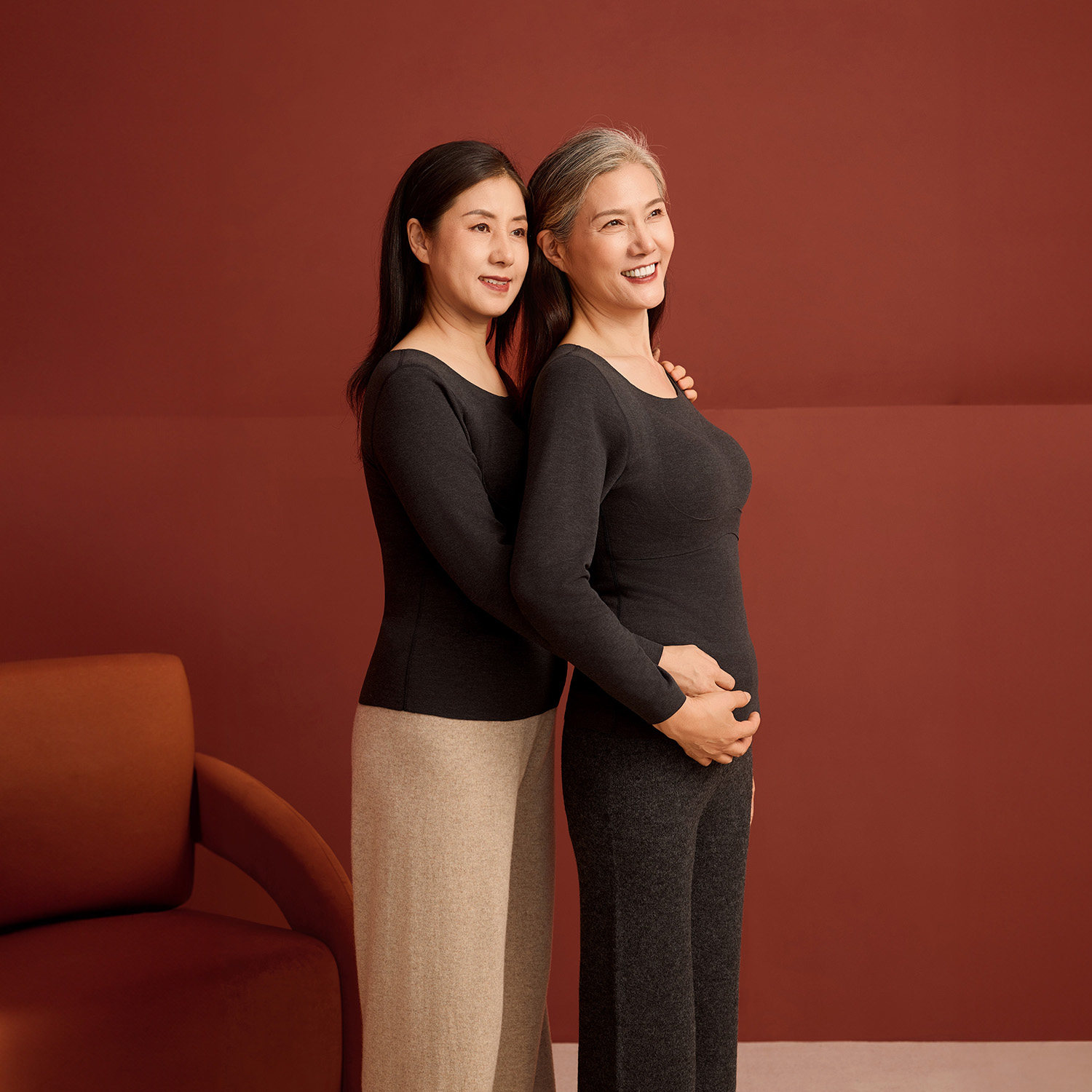 染岸妈妈款蚕丝保暖内衣妇女士带胸垫免穿文胸中老年人羊绒打底衣,淘宝优惠券,粉丝福利购,淘宝优惠卷