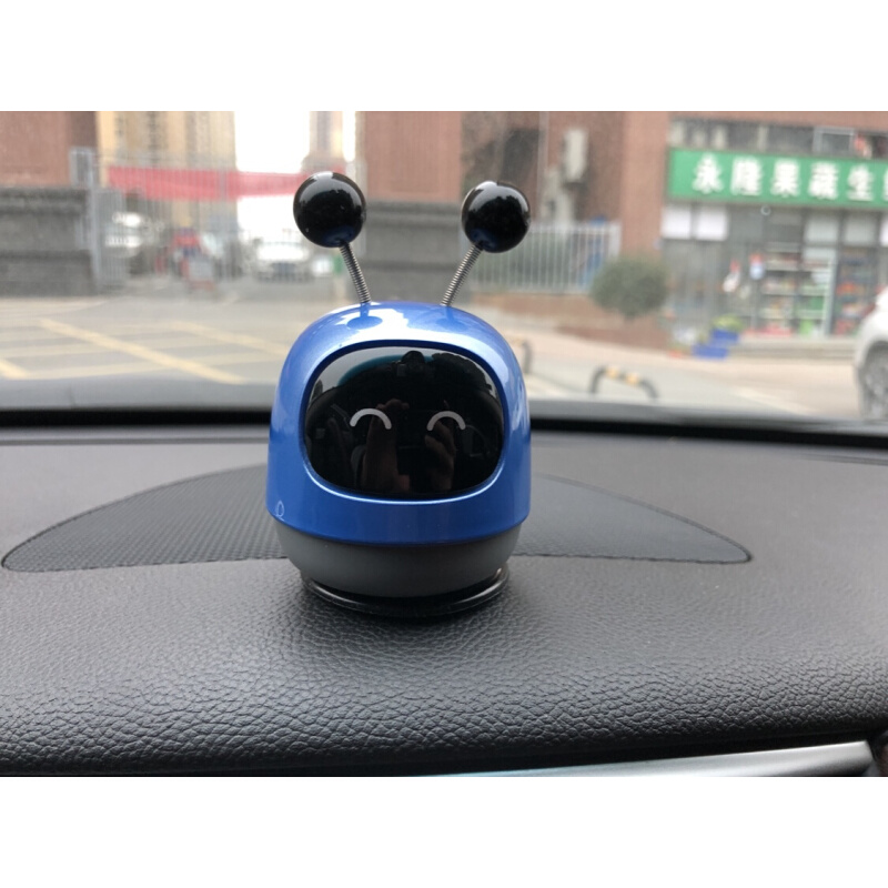 车载智能语音小度机器人摆件连接汽车音响语音声控听歌导航打电话-图0