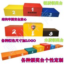Childrens adult competition podium awarded the podium can be awarded to the Athletics Athletics Association steel wood fixed for manufacturer
