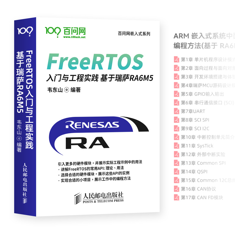 百问网 RA6M5开发板 瑞萨R7FA6M5BH3CFC ARM单片机开发板 - 图3