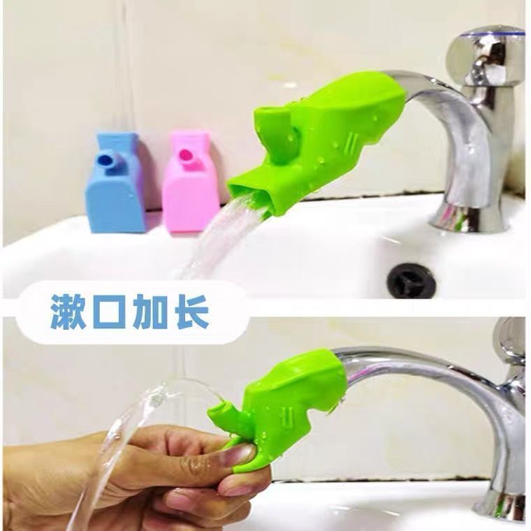 硅胶水龙头延长器通用防溅水延伸器软管家用洗脸池接头水龙头套嘴 - 图1