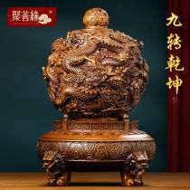 Poly-Good-Edge Nine Turns Dry Khun Tripod Piece of Qianjiao Opening Gift Home Living Room Xuanguan Wine Cabinet Office Dress