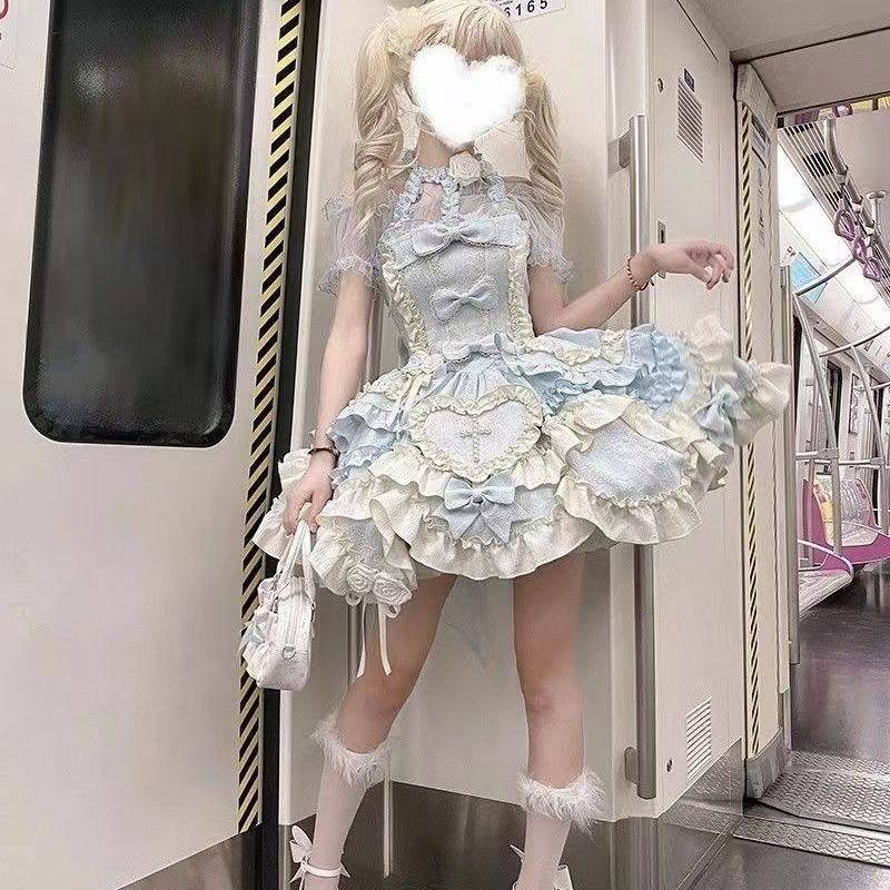 芙蝶之心 芙蝶结原创洋装jsk日常轻lolita公主挂脖连衣裙,淘宝优惠券,粉丝福利购,淘宝优惠卷