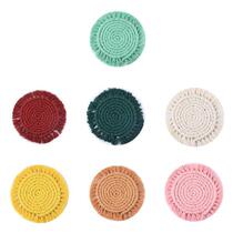 Handmade Cotton Rope Wiven Macrame Coasters for the Drinks with