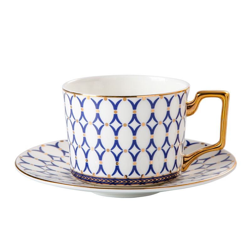 欧式轻奢骨瓷咖啡杯碟高档下午花茶具套装家用杯子情侣杯伴手礼物 - 图3