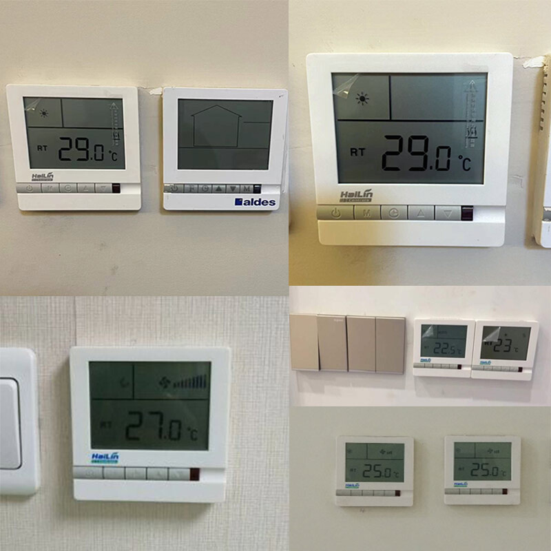 海林温控器hailin中央空调控制面板液晶风机盘管开关三速HL108DB2-图1