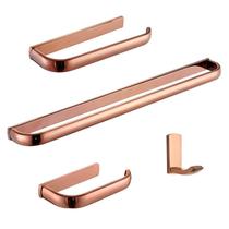 Bathroom Hardware Pendant Rose Gold Four Pieces Towels Towel Rod Towel Ring Tissue Rack Cloak Hood Hook A Suit