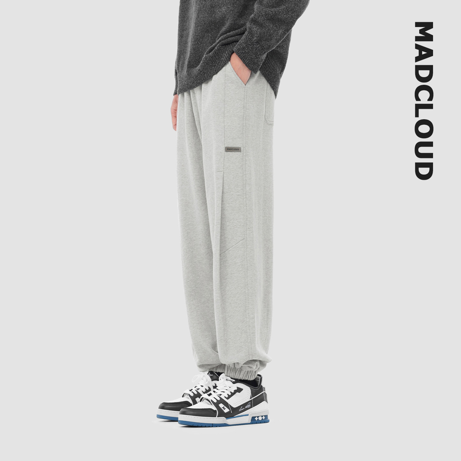 MAD官方 | 迈克罗德 美式高街垂感卫裤春秋篮球束脚休闲运动裤男,淘宝优惠券,粉丝福利购,淘宝优惠卷