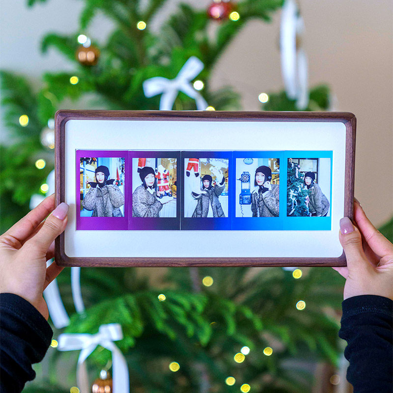 拍立得相框摆台diy照片制作黑胡桃高级感创意纪念实木质空框礼物,淘宝优惠券,粉丝福利购,淘宝优惠卷