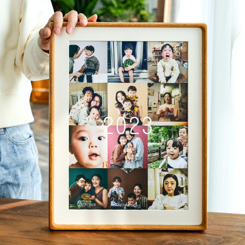 洗照片做成相框定制diy高级感摆台实木装裱框挂墙一周岁纪念礼物,淘宝优惠券,粉丝福利购,淘宝优惠卷