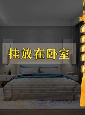 黄铜风铃门对门挂件门铃铜铃铛挂饰五黄二黑汽车家居装饰礼品门帘