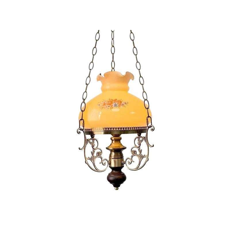 欧式餐厅吊灯奢华大气实木美式复古法式中古民宿过道玄关田园灯,淘宝优惠券,粉丝福利购,淘宝优惠卷