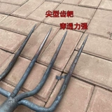 Новые модели перетокивают стальную дорожку и сталь -ковкость с четырьмя вилками, приземляющимися сосновым артефактом, для копания лукового имбирного картофеля, картофеля, чеснока сельскохозяйственное хозяйство