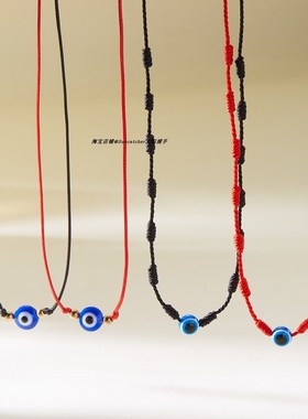 土耳其恶魔之眼吊坠锁骨链