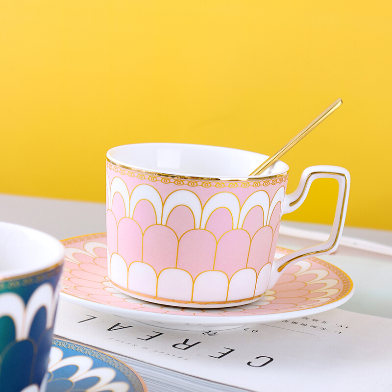 欧式小奢华咖啡杯高档下午茶茶具套装轻奢颜值家用精致杯碟勺杯子-图2