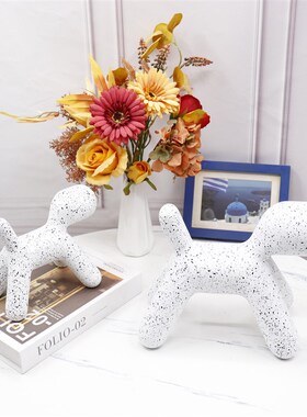 气球狗斑点狗创意家居摆件设w计师客厅抽象装饰品卧室儿童房小摆