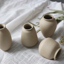 Vase Ceramic Seed Flower Pot vase Vase Pendulum-in-Living Room Flower Arrangement Mini Tao Burning Earth-ins Wind