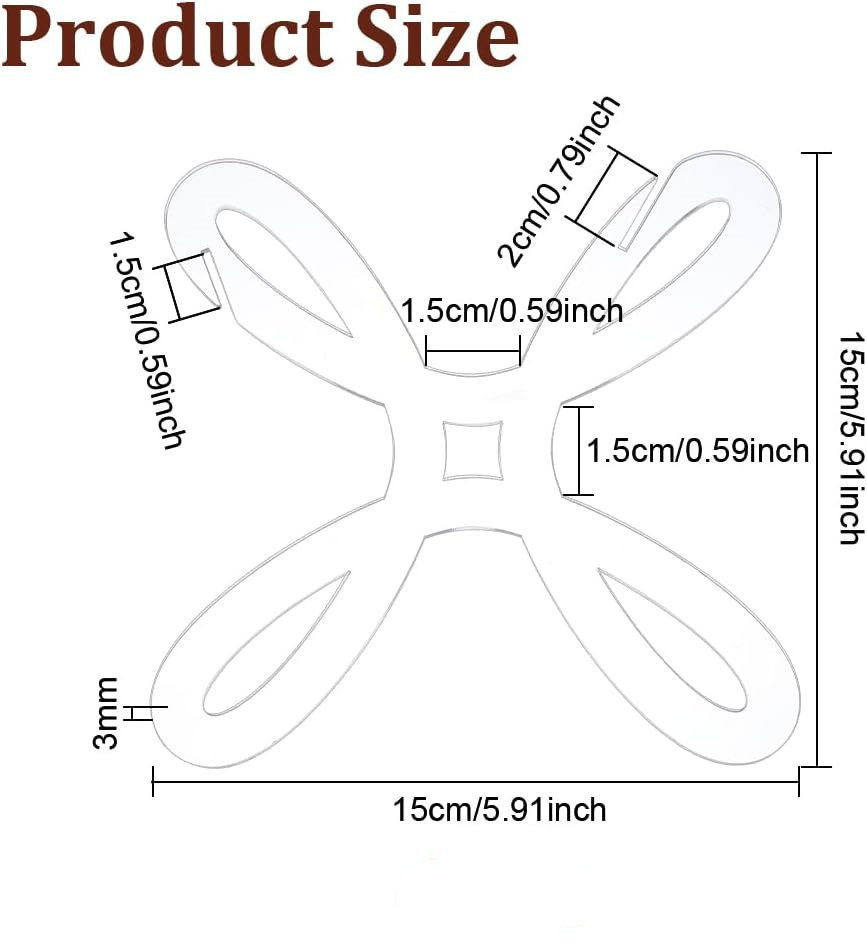 5pcs透明亚克力纱线线轴绕线机交叉缝合收纳器针织缝纫工具,淘宝优惠券,粉丝福利购,淘宝优惠卷