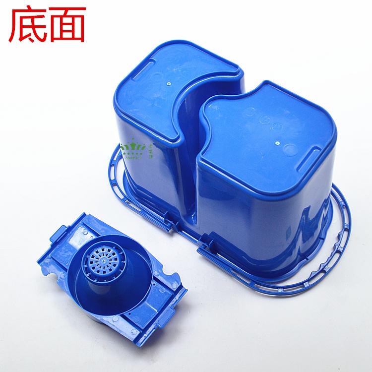 15L轻便式榨水桶家用型拖把桶双格地拖桶拖把拧干桶加厚挤水桶 - 图2