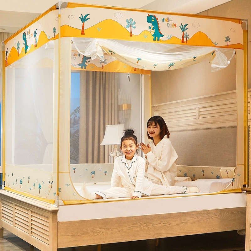 防摔蚊帐2025新款家用蒙古包儿童E免安装卧室全底婴儿纹帐防止掉,淘宝优惠券,粉丝福利购,淘宝优惠卷