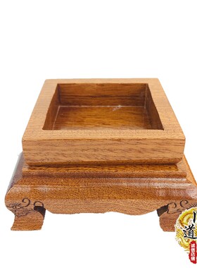 多种尺寸实木雕刻印章底座法器法印座子彩绘描金道具用品